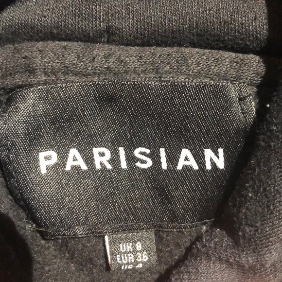 Women’s Parisian Pullover Hoodie Sweatshirt Sz 4 - Picture 2 of 3